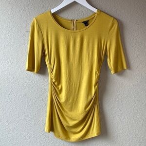 Ann Taylor Short Sleeve Gathered‎ Tee Size XS